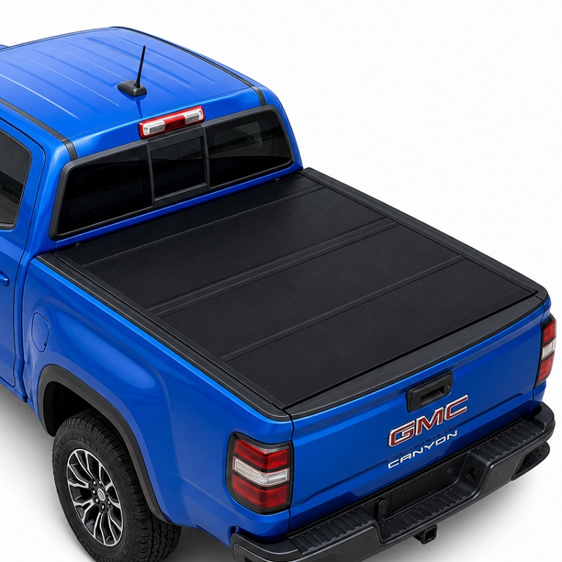 Capa rígida quádrupla de perfil baixo para GMC Canyon